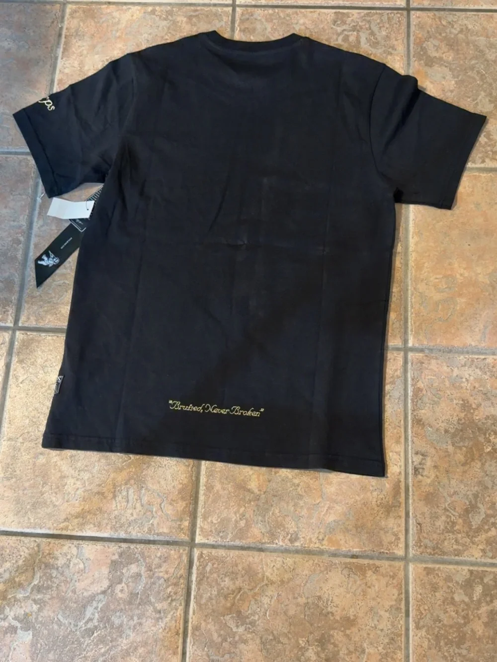 PRPS Black Floral Graphic Tee $98 Retail